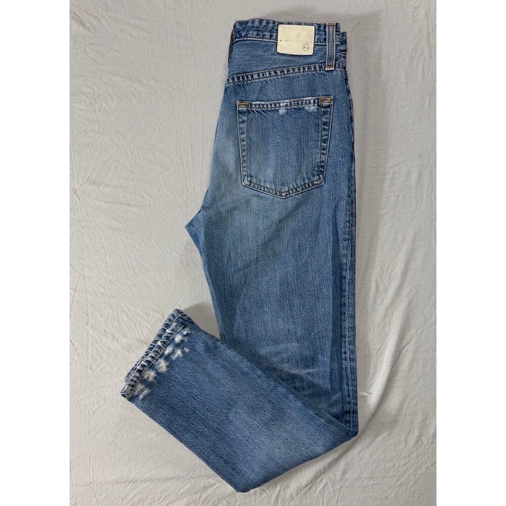AG AG-ED Denim The Phoebe Vintage High Waisted Tapered Leg Destroyed Jeans. 26R.